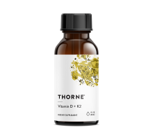 Витамин Д3+К2, Thorne Research, Vitamin D+K2 liquid, 30 мл
