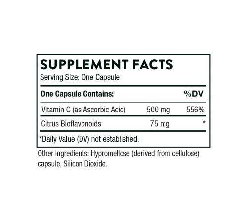Витамин С с флавоноидами, Thorne Research, Vitamin C with Flavonoids, 90 капсул